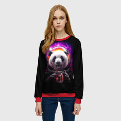 Женский свитшот 3D Panda Cosmonaut - фото 2