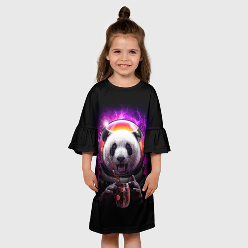 Детское платье 3D Panda Cosmonaut - фото 4