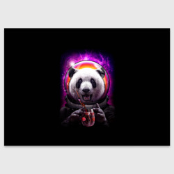 Поздравительная открытка Panda Cosmonaut