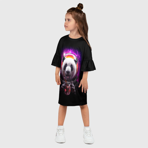 Детское платье 3D Panda Cosmonaut - фото 3