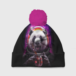 Шапка 3D c помпоном Panda Cosmonaut