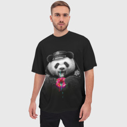 Мужская футболка oversize 3D Donut Panda - фото 2