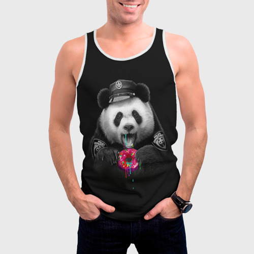Мужская майка 3D Donut Panda, цвет 3D печать - фото 3