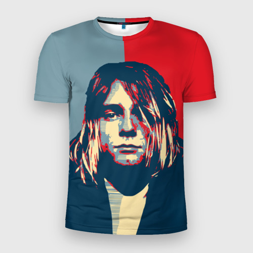 Мужская футболка 3D Slim Kurt Cobain, цвет 3D печать