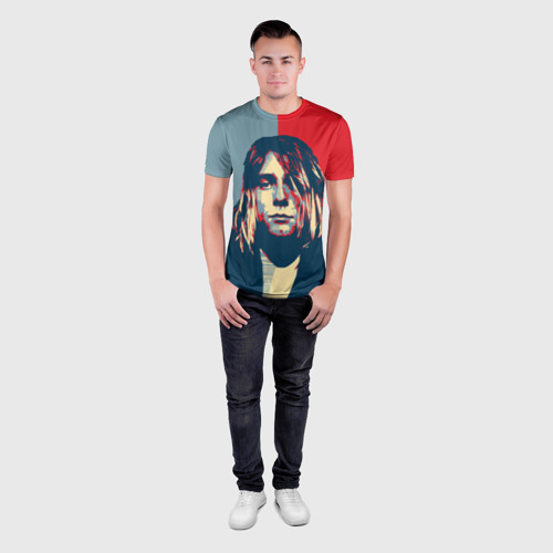 Мужская футболка 3D Slim Kurt Cobain, цвет 3D печать - фото 4