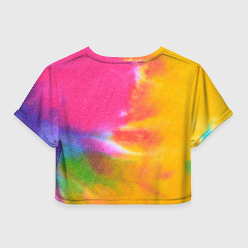 Женская футболка Crop-top 3D Knitting, цвет 3D печать - фото 2