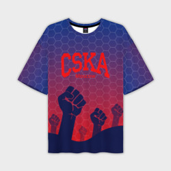 Мужская футболка oversize 3D CSKA Msk