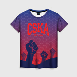 Женская футболка 3D CSKA Msk