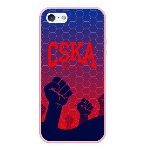 Чехол для iPhone 5/5S матовый CSKA Msk