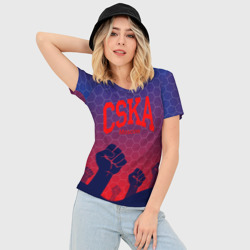 Женская футболка 3D Slim CSKA Msk - фото 2