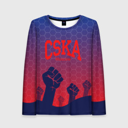 Женский лонгслив 3D CSKA Msk