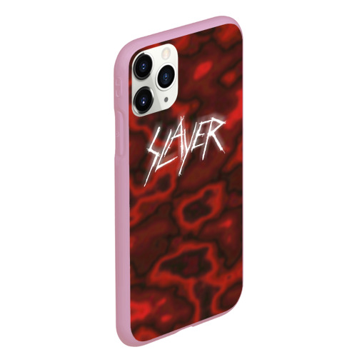 Чехол для iPhone 11 Pro Max матовый Slayer texture, цвет розовый - фото 3