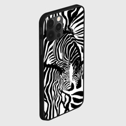 Чехол для iPhone 12 Pro Max Зебра черно-белая графика - фото 2