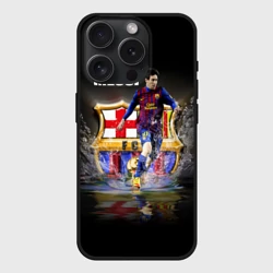 Чехол силиконовый для Apple iPhone 15 Pro Мax матовый Месси