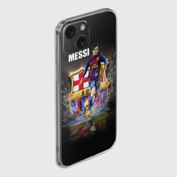 Чехол для iPhone 15 силиконовый с защитой камеры Месси - фото 2