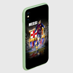 Чехол для iPhone XS Max матовый Месси - фото 2