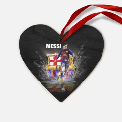 Деревянная игрушка Сердце Месси