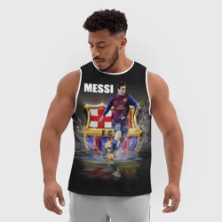 Мужская спортивная майка 3D Месси - фото 2