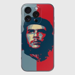 Чехол для iPhone 16 Pro Max силиконовый с защитой камеры Che Guevara