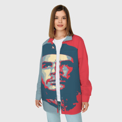 Женская рубашка oversize 3D Che Guevara - фото 2