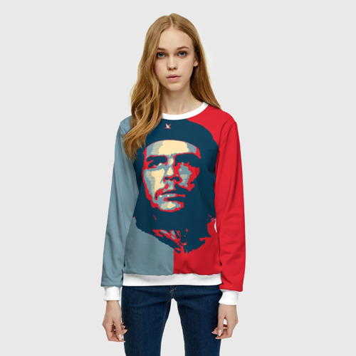 Женский свитшот 3D Che Guevara, цвет 3D печать - фото 3