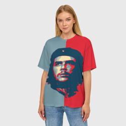 Женская футболка oversize 3D Che Guevara - фото 2