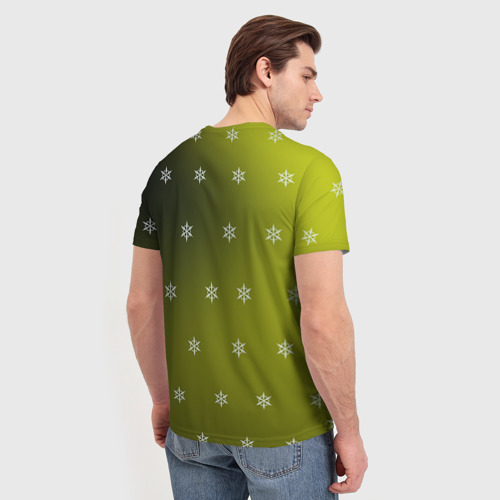 Мужская футболка 3D Новогодний c:go цербер, цвет 3D печать - фото 4