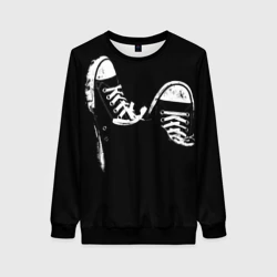 Женский свитшот 3D Кеды