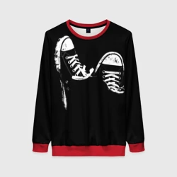 Женский свитшот 3D Кеды