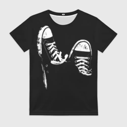 Женская футболка 3D Кеды