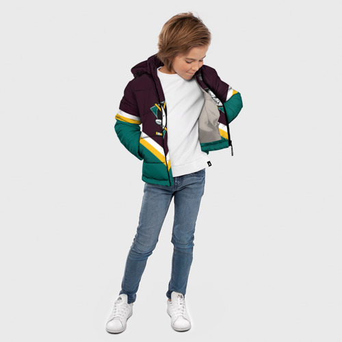 Зимняя куртка для мальчиков 3D Anaheim Ducks, цвет светло-серый - фото 5