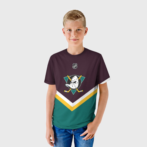 Детская футболка 3D Anaheim Ducks, цвет 3D печать - фото 3