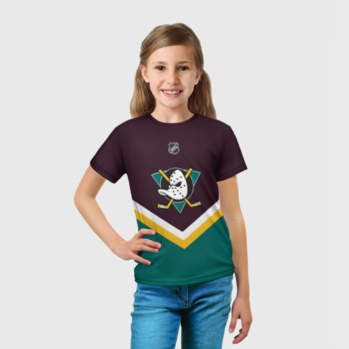 Детская футболка 3D Anaheim Ducks, цвет 3D печать - фото 5