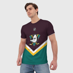 Мужская футболка 3D Anaheim Ducks - фото 2