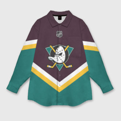 Женская рубашка oversize 3D Anaheim Ducks