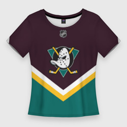 Женская футболка 3D Slim Anaheim Ducks