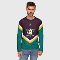 Мужской лонгслив 3D Anaheim Ducks - фото 2