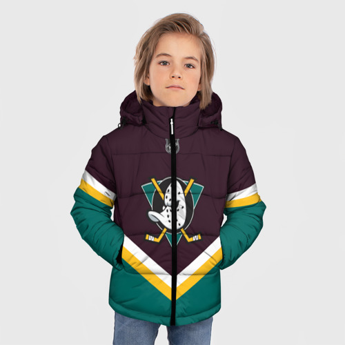 Зимняя куртка для мальчиков 3D Anaheim Ducks, цвет светло-серый - фото 3
