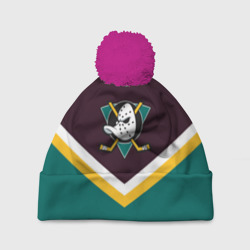Шапка 3D c помпоном Anaheim Ducks