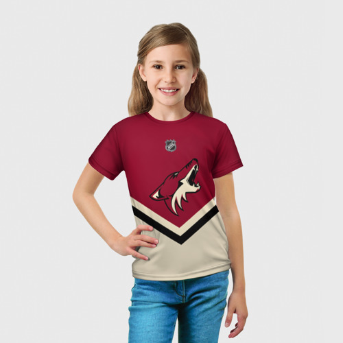 Детская футболка 3D Arizona Coyotes, цвет 3D печать - фото 5