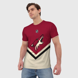 Мужская футболка 3D Arizona Coyotes - фото 2