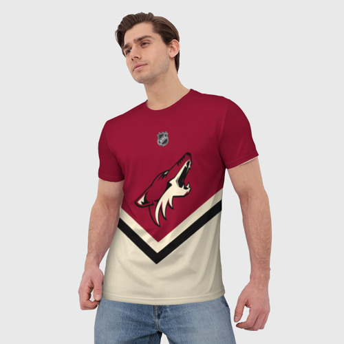 Мужская футболка 3D Arizona Coyotes - фото 3