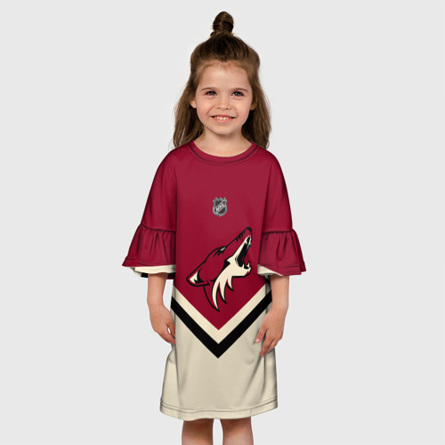 Детское платье 3D Arizona Coyotes, цвет 3D печать - фото 4