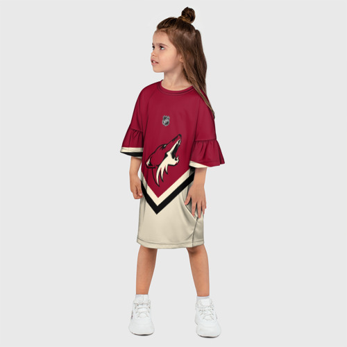 Детское платье 3D Arizona Coyotes, цвет 3D печать - фото 3