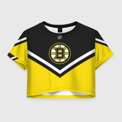 Женская футболка Crop-top 3D Boston Bruins