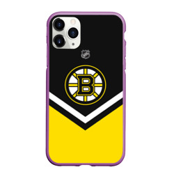 Чехол для iPhone 11 Pro Max матовый Boston Bruins