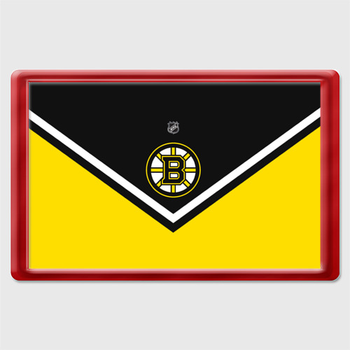 Магнит 45x70 с принтом Boston Bruins, вид спереди №1