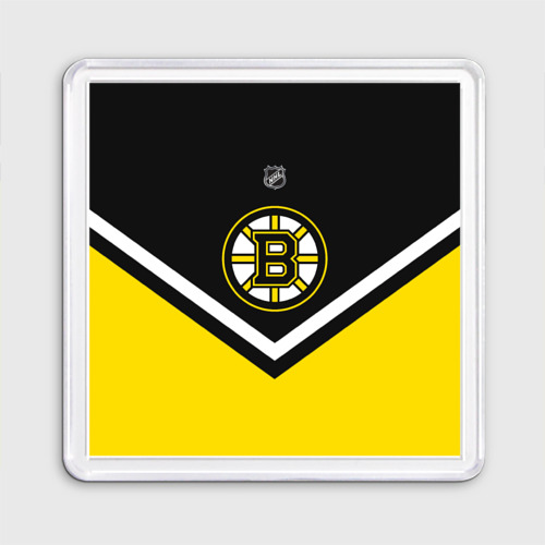 Магнит 55*55 Boston Bruins