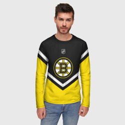 Мужской лонгслив 3D Boston Bruins - фото 2