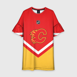 Детское платье 3D Calgary Flames эмблема